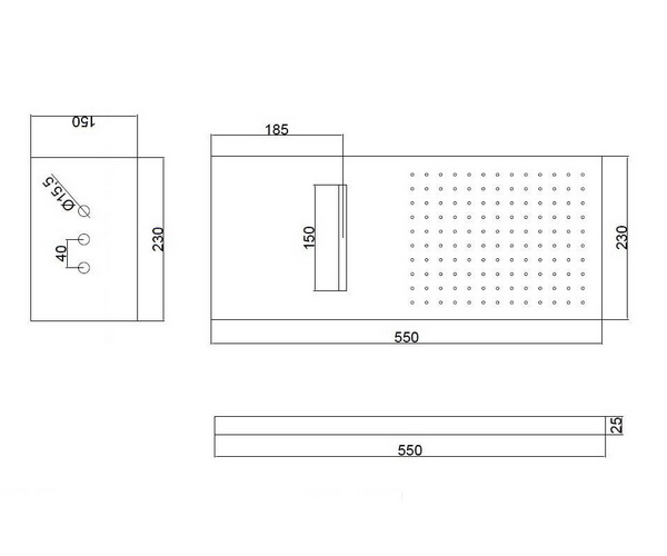 верхний душ ALLEN BRAU LIBERTY
